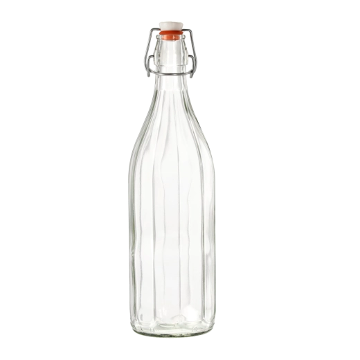 Costolata-glasflaske med patentlukning 1 l
