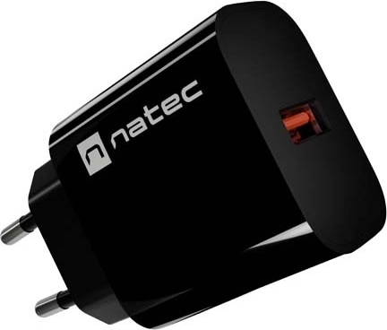 Natec Ribera netoplader 1× USB-A 18 W sort