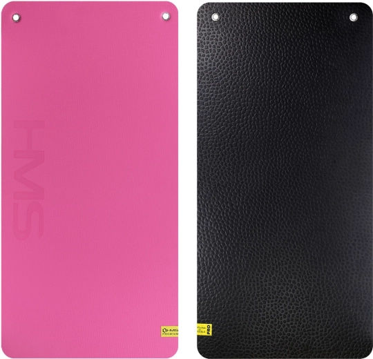 Studie-fitnessmåtte med øjer HMS Premium, lyserød