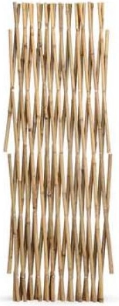 Udtrækkeligt bambushegn 200 × 200 cm