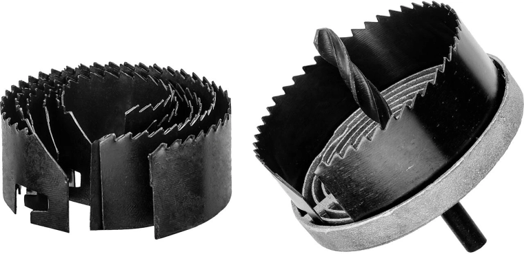 Sæt hulsave til træ og gipsplader, 7 stk.