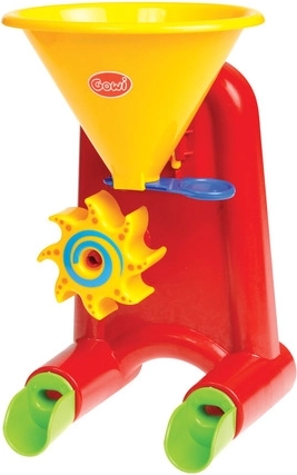 Mini vand- og sandmølle rød