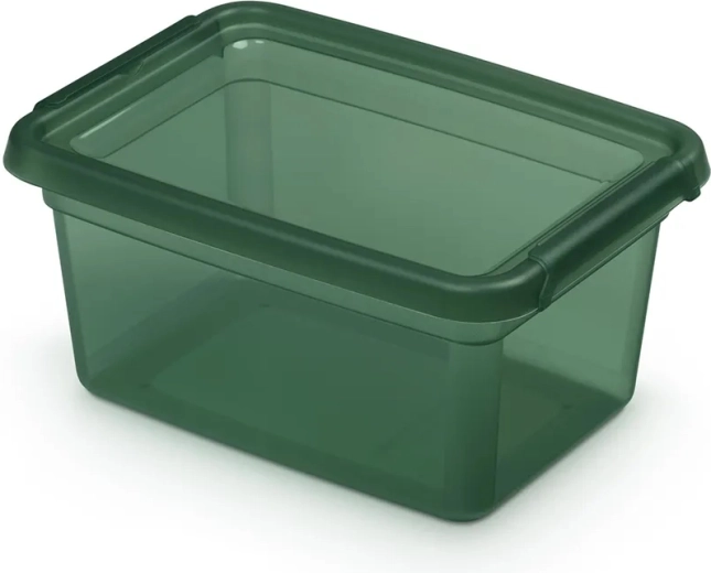 Basestore PINE opbevaringsboks med låg og clips 1,5 l