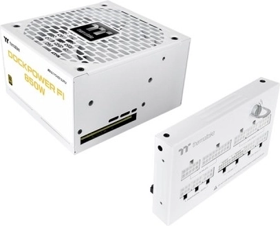 Thermaltake Dockpower FI 850W Gold modulær ATX 3.1 Gen5 Snow-strømforsyning