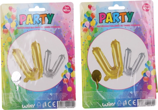 Oppustelig ballon bogstav V