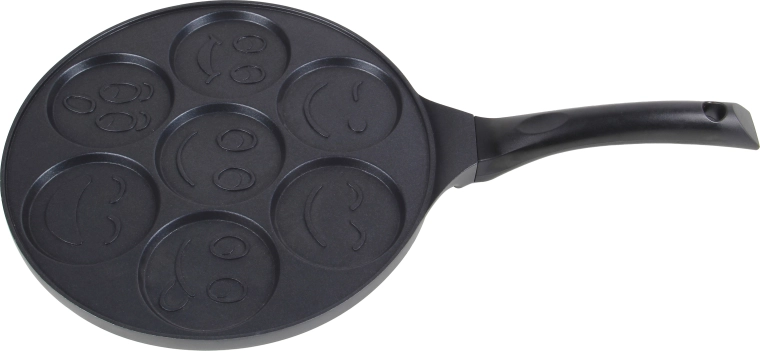 Pande til pandekager med smileys Kitchisimo 26 cm med nonstick-belægning