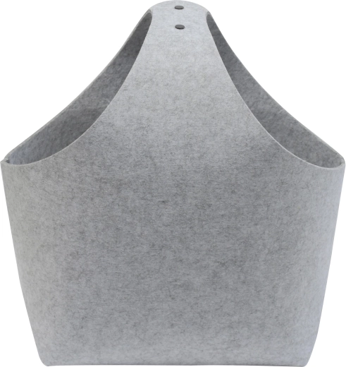 Filtkurv til brænde, lysegrå 36 × 22 × 47 cm