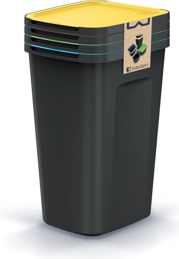 Sæt af sorteringsspande Compacta Q Flap Plus 4×50 l