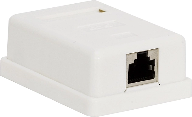 Vægmonteret netværksudtag RJ45 Cat.5e FTP