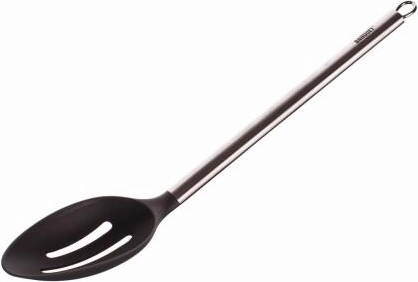 Køkkenske med huller 33 cm af nylon og rustfrit stål