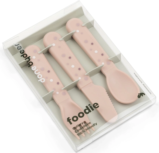 Done by Deer bestiksæt Foodie Happy dots rosa