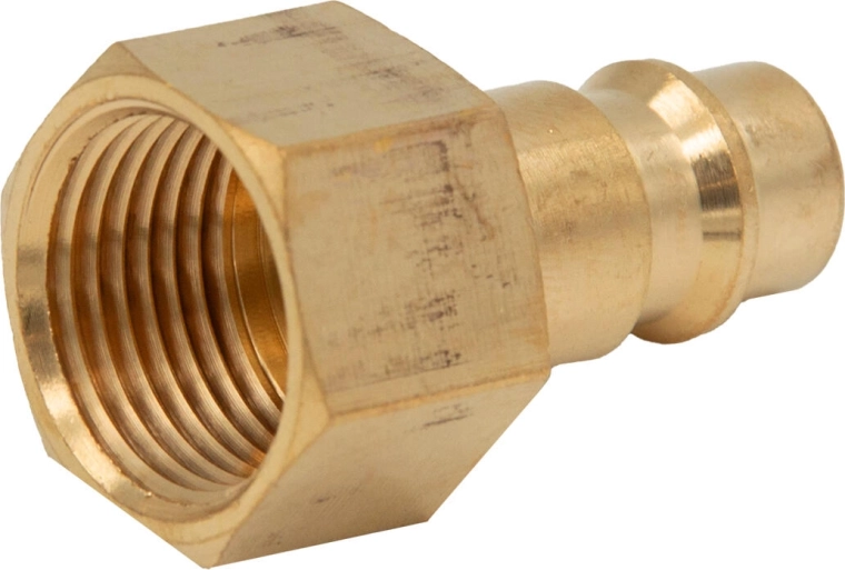 Nippel med indvendigt gevind 3/8" i messing