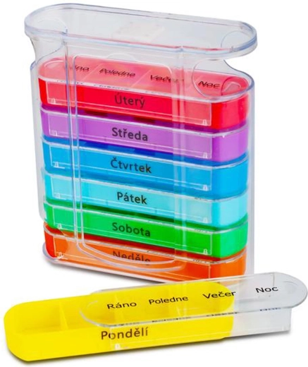 TORO pilledispenser 7 dage – morgen, middag, aften, nat