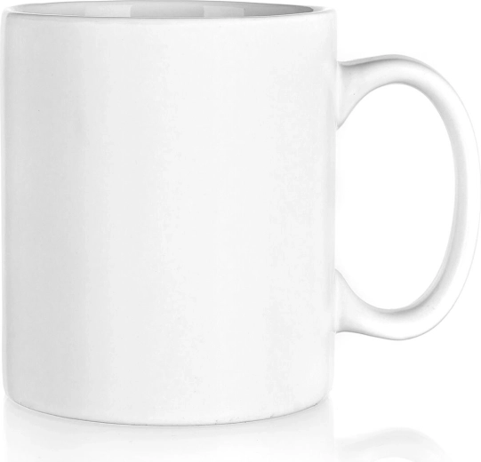 Keramisk krus 350 ml mat hvid