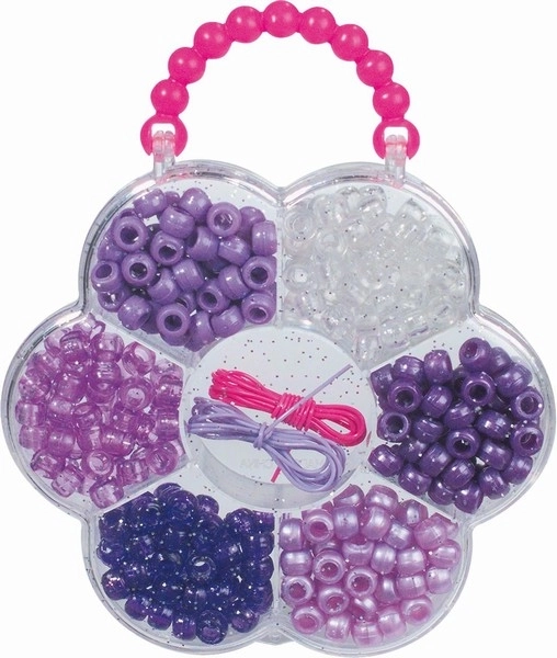 Sæt med plastperler til smykkefremstilling – Sæt