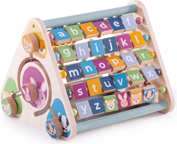 Bigjigs Toys aktiv trekant i træ med dyr