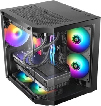 Gaming-pc-kabinet Mars Gaming MC-3TLITE Black mATX