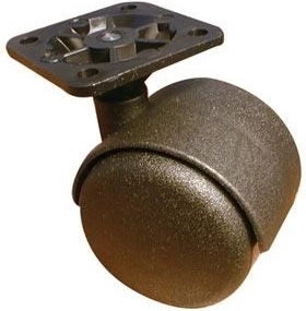 Møbelhjul med bremse 50 mm (sæt 4 stk)