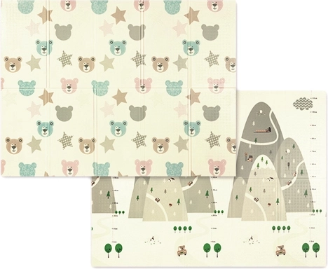 Babyono foldbar, dobbeltsidet skumlege­måtte 150 × 200 cm