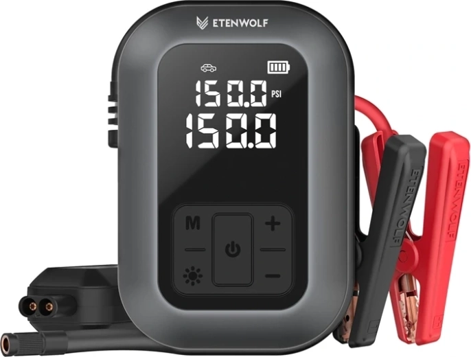 Autokompressor Etenwolf X5 Pro med 6000 mAh-batteri