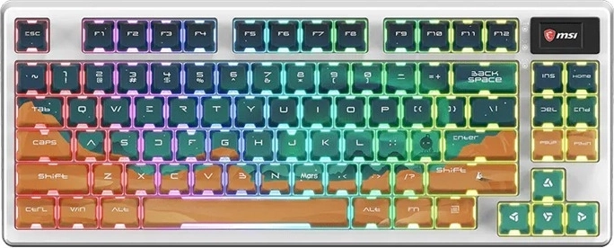 MSI Forge GK600 TKL wireless Mars (US) trådløst mekanisk tastatur