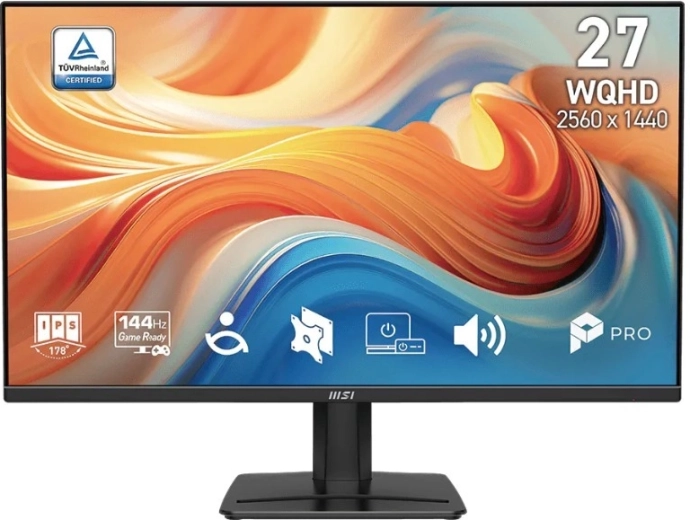 MSI Pro MP275Q E14 27" WQHD 144 Hz sort skærm