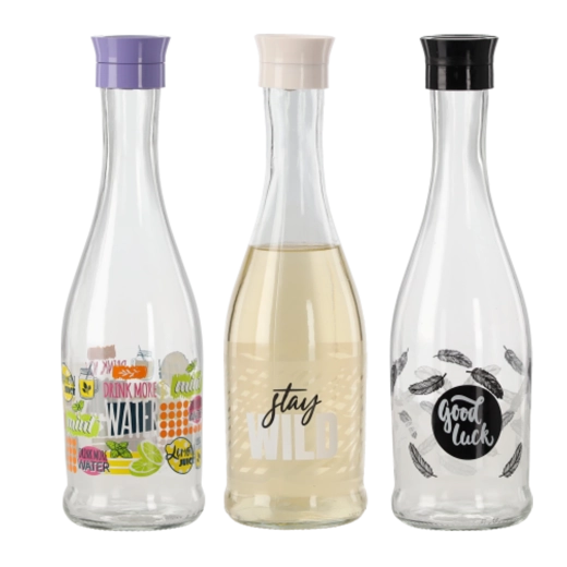 Glaskaraffel med korkprop 1 l GALA