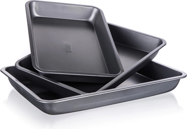 Sæt bageplader med non-stick belægning Culinaria, 3 stk.