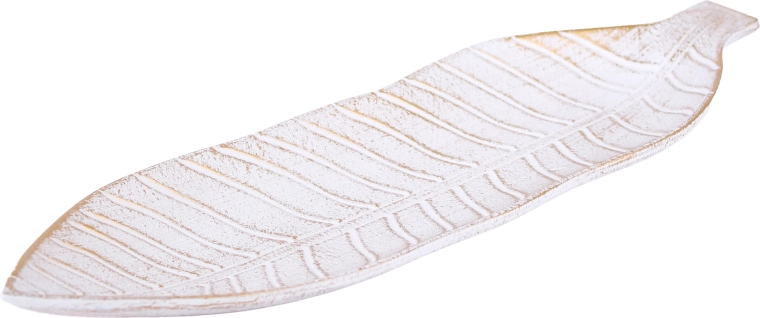 Træserveringsbakke TORO formet som et blad 41 × 12 cm