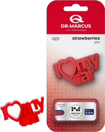 Dr. Marcus City I Love My Car jordbær – luftfrisker til bilen