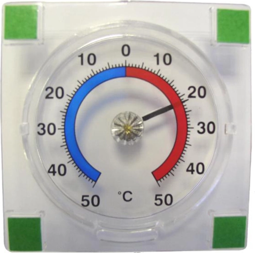 Udendørs selvklæbende termometer PROVENCE -50 til +50 °C, transparent