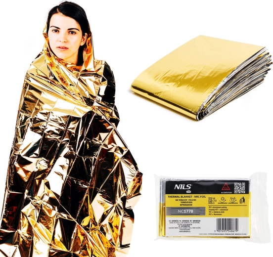 Isotermisk folie 160 × 210 cm NILS Camp