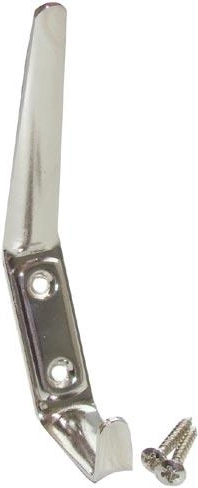 Stor vægmonteret knage 41 × 120 mm, nikkel