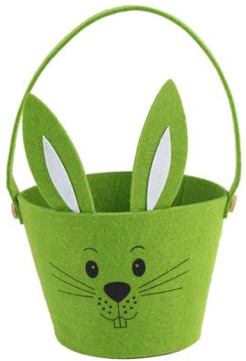 Filtet påskekurv kanin 15 cm