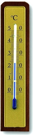 Indendørs termometer af valnøddetræ TFA