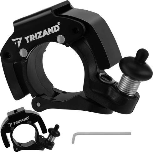 Mekanisk cykelklokke TRIZAND, sort, 100 dB