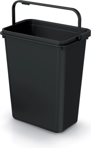 Affaldsspand Systema Basic 10 l af genanvendt plast, sort
