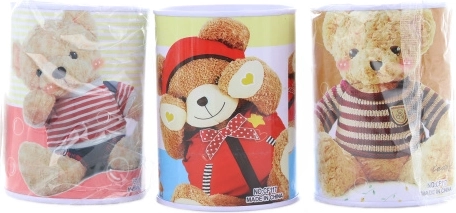 Metal sparebøsse til børn – mix af motiver