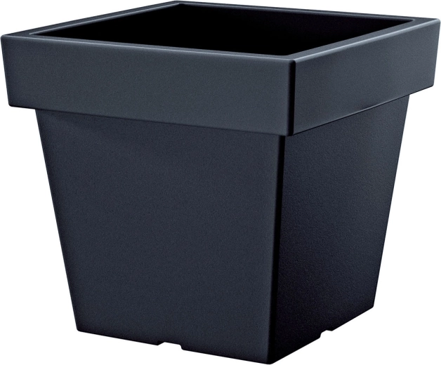 LOFLY LOW plantekumme i antracit, firkantet 4,5 l