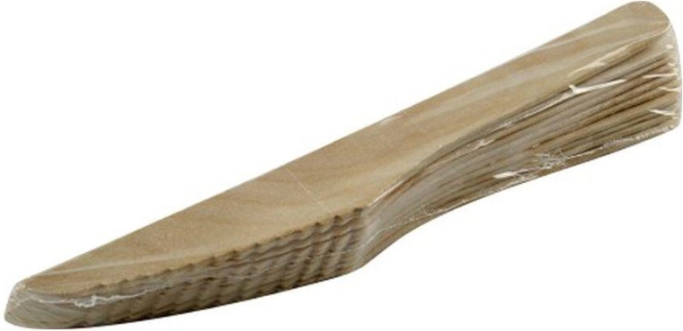 Engangsknive af træ 165 mm (10 stk)