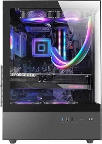 Mars MC-XO ATX-computerkabinet med FRGB-blæser, sort