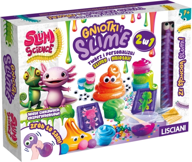 Kreativt Slumi Squish og Slime-sæt 2 i 1