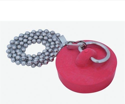 Farvet håndvaskprop med kæde 39 mm