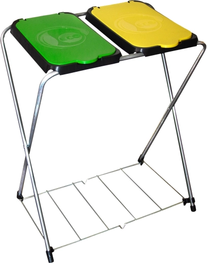 Stativ til kildesorteret affald ECO-GLOBE 2 med gitter 66 × 42 × 81 cm