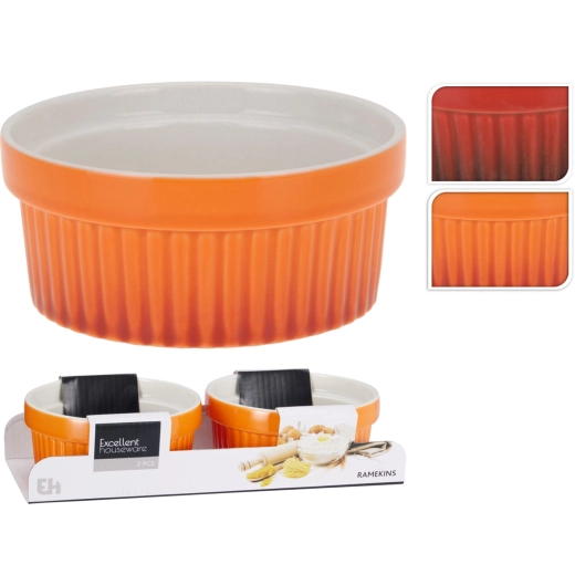 Porcelænsforme 2 stk røde Excellent Houseware