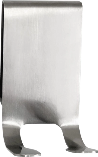 Krog til brusedør i rustfrit stål, sølvfarvet, 8 × 4,5 × 1,5 cm