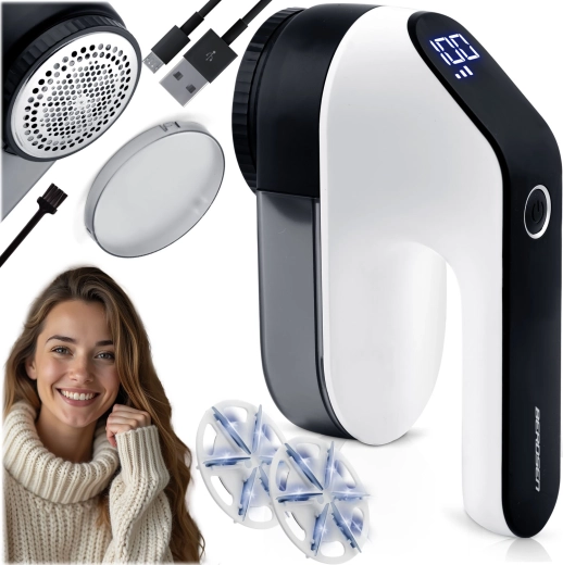 Elektrisk fnugfjerner med LCD BERDSEN