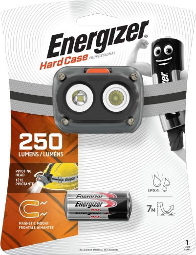 Energizer magnetisk pandelampe Hard Case Pro, 250 lm, IPX4