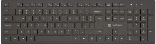 trådløst tastatur NATEC Herring 2,4 GHz slankt (US-layout)