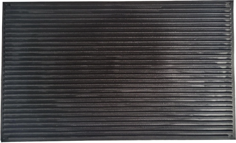 Gummimåtte 33 × 55 cm med ukulele-motiv, sort